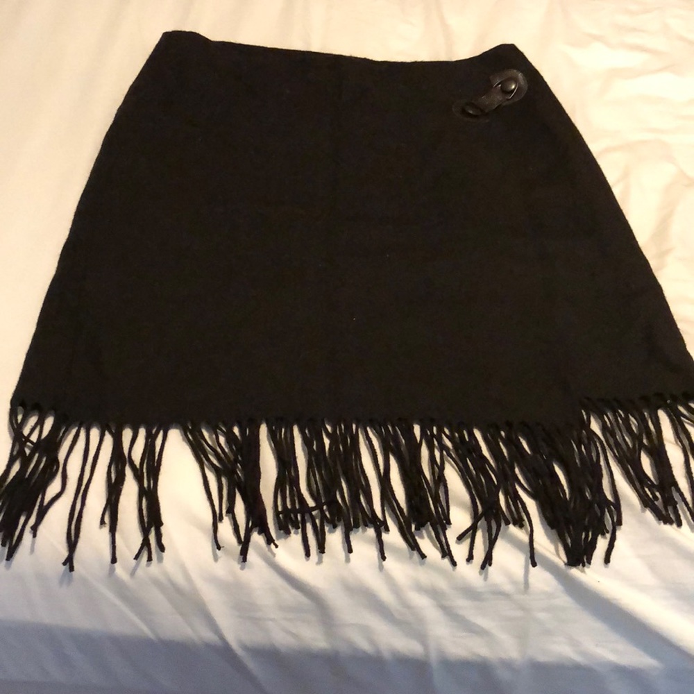 David N Wool Cocoa Skirt